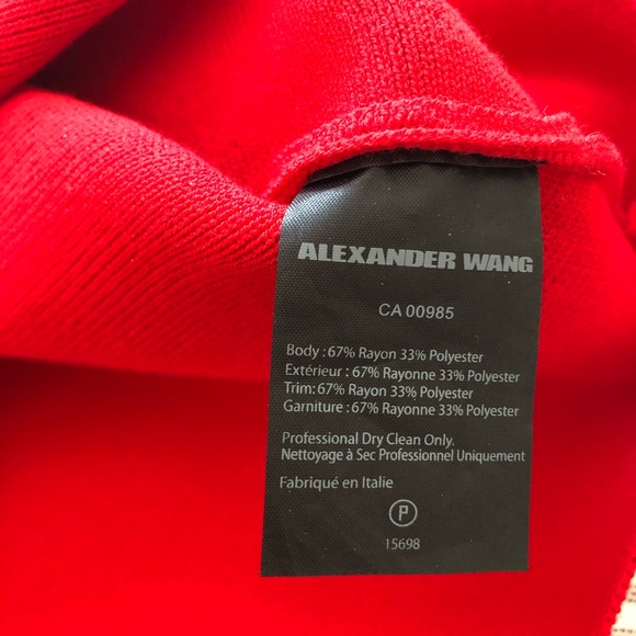 ALEXANDER WANG vermillion shirt - Picture 6 of 10